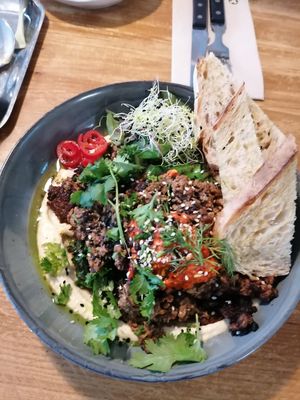 The Vegan Turks Dad at FACTORY GIRL Restaurant. in Amsterdam