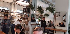 Interior at FACTORY GIRL Restaurant. in Amsterdam