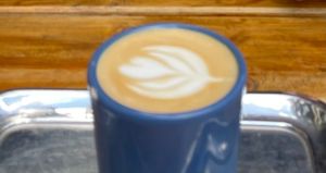 Oat Milk Latte at FACTORY GIRL Restaurant. in Amsterdam