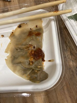 Fun guy dumplings at Beyond Sushi - Upper East Side in New York City