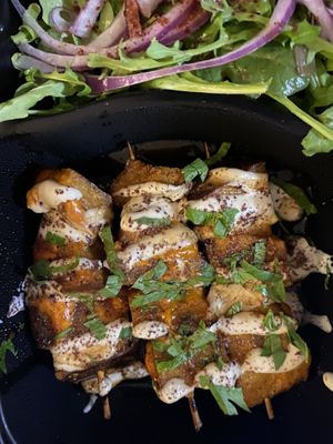 Seitan skewers  at Beyond Sushi - Upper East Side in New York City