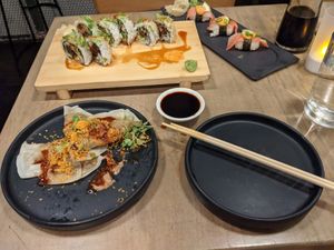 All the food at Beyond Sushi - Upper East Side in New York City