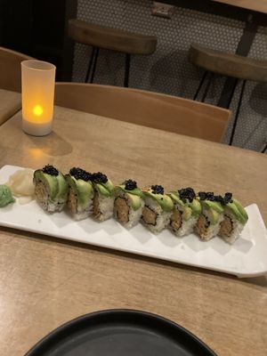 Jackfruit crab charred avocado   at Beyond Sushi - Upper East Side in New York City