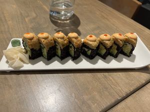 Spicy Mango Roll  at Beyond Sushi - Upper East Side in New York City