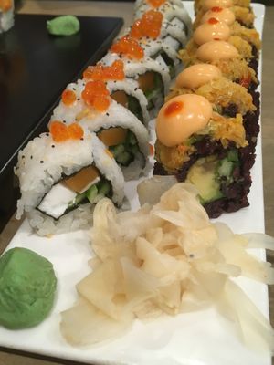 Philadelphia rolls & Spicy mango  at Beyond Sushi - Upper East Side in New York City