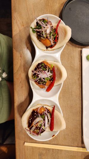 Fried Chick'n Bao at Beyond Sushi - Upper East Side in New York City