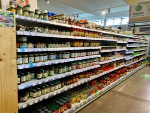 antipasti and more at BioWelten BistroCafé & Organic Supermarket in Immenstadt