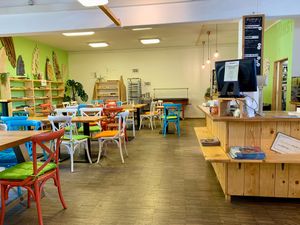 Cosy Bistro-Café at BioWelten BistroCafé & Organic Supermarket in Immenstadt