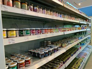 bread spreads - many vegan options at BioWelten BistroCafé & Organic Supermarket in Immenstadt