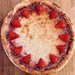 Cheesecake at BioWelten BistroCafé & Organic Supermarket in Immenstadt