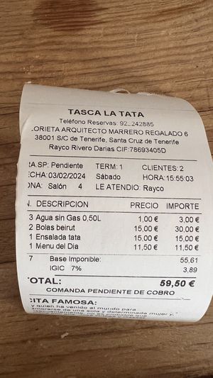   at Tasca La Tata in Tenerife