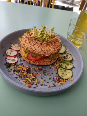 Avocado Bagel at Vierzehn in Loerrach