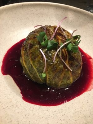 Chou farci végétal at FIEF in Paris