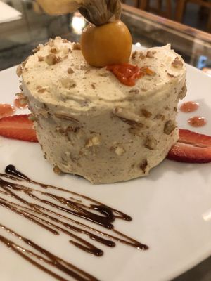 Carrot cake   at Green House in Aguas Calientes