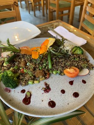 Chaufa de quinoa  at Green House in Aguas Calientes