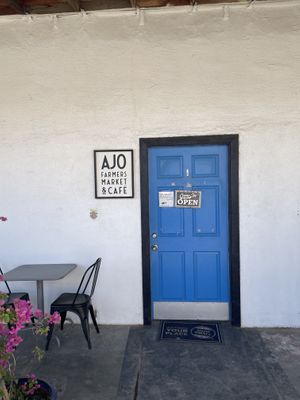 Exterior front door  at Ajo Farmers Market & Cafe in Ajo