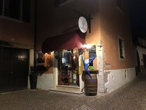 The Piccola Osteria at a sideroad a mittle off the main tourist track    at Piccola Osteria in Arco