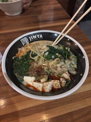 spicy vegan ranenramen  at JINYA Ramen Bar in Orlando