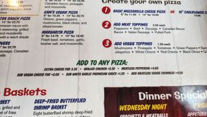  at Sam's Pizza Pub in Hot Springs