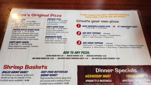  at Sam's Pizza Pub in Hot Springs