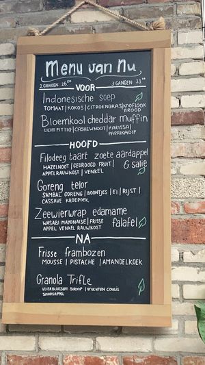 menu (may/june 21) at Het Paradijs in Enschede