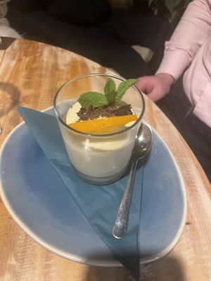 Orange mousse  at Het Paradijs in Enschede