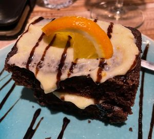 Orange velvet cake  at Het Paradijs in Enschede