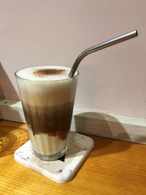 Oat mocha iced latte  at Vegan Nest Cafe - Hēi Lù Lù 黑露露純植咖啡店 - Maybe Closed in Tainan