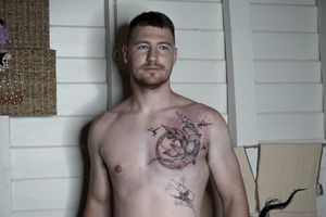 𝙄𝙂: 𝙣𝙖𝙩𝙚_𝙩𝙝𝙖𝙞𝙡𝙖𝙣𝙙 🌿 Mike with his ethereal Naga tattoo on his chest - Baan Khagee Tattoo Chiang Mai, Thailand at Baan Khagee Tattoo in Chiang Mai