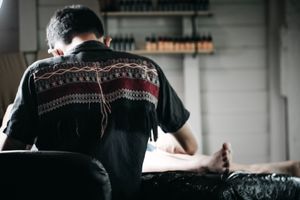 𝙄𝙂: 𝙣𝙖𝙩𝙚_𝙩𝙝𝙖𝙞𝙡𝙖𝙣𝙙 🌿 A custom made shirt by Nate, a tattoo artist at Baan Khagee Tattoo Chiang Mai, Thailand at Baan Khagee Tattoo in Chiang Mai