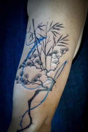 𝙄𝙂: 𝙣𝙖𝙩𝙚_𝙩𝙝𝙖𝙞𝙡𝙖𝙣𝙙 🌿 Nature tattoo with flow by Baan Khagee Tattoo Chiang Mai, Thailand at Baan Khagee Tattoo in Chiang Mai