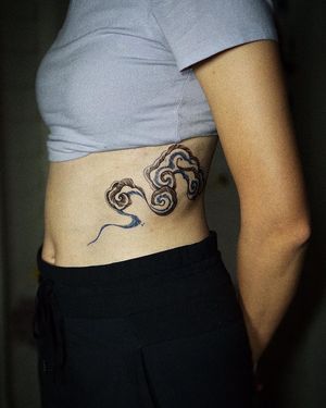 𝙄𝙂: 𝙣𝙖𝙩𝙚_𝙩𝙝𝙖𝙞𝙡𝙖𝙣𝙙 🍃 Asian cloud tattoo by Baan Khagee Tattoo Chiang Mai, Thailand at Baan Khagee Tattoo in Chiang Mai