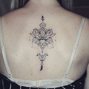 𝙄𝙂: 𝙣𝙖𝙩𝙚_𝙩𝙝𝙖𝙞𝙡𝙖𝙣𝙙 🌿 Fineline ornamental lotus tattoo - Baan Khagee Tattoo Chiang Mai, Thailand at Baan Khagee Tattoo in Chiang Mai