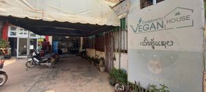 front door at Vegan House in Vientiane
