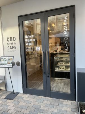 The outside of the shop  at HealthyTOKYO CBD Shop & Cafe - Harajuku in Tokyo