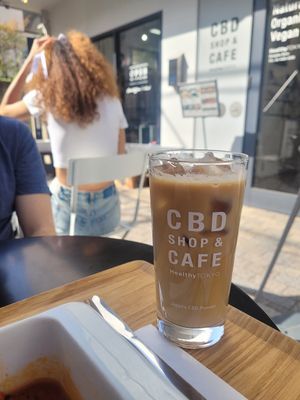 Soy latte at HealthyTOKYO CBD Shop & Cafe - Harajuku in Tokyo