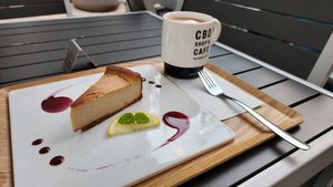 Cheesecake and Hot Chocolate at HealthyTOKYO CBD Shop & Cafe - Harajuku in Tokyo