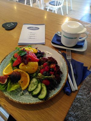 Vegan Smørrebrød at Café Lindquist in Boltenhagen