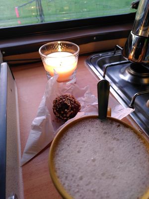 Vegan "Murmel" I had "to go" at Café Lindquist in Boltenhagen