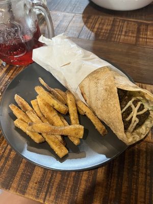 himalayan falafel wrap  at Fresh Bites in Coron