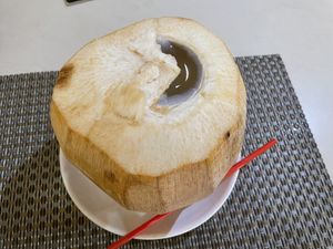 Coconut, $2.50  at Hummus House in Phnom Penh
