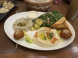 Vegan Set $7.50 USD  at Hummus House in Phnom Penh