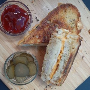 Three-Cheese Grilled Cheese at The Plant-based Project in Quezon City