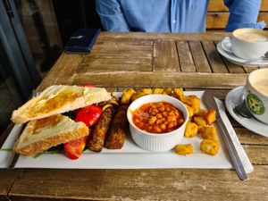 Vegan breakfast at Key Lime Coffee in Liverpool