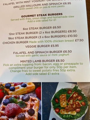 Burger at Key Lime Coffee in Liverpool