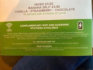 Free Wifi  at Key Lime Coffee in Liverpool