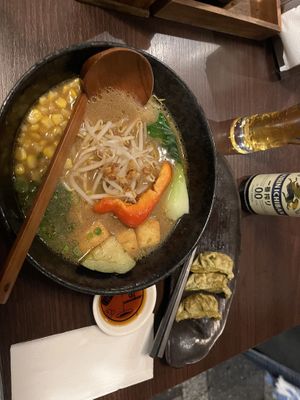 Vegan ramen and vegan gyoza!  at Takumi NINE - Sapporo in Berlin
