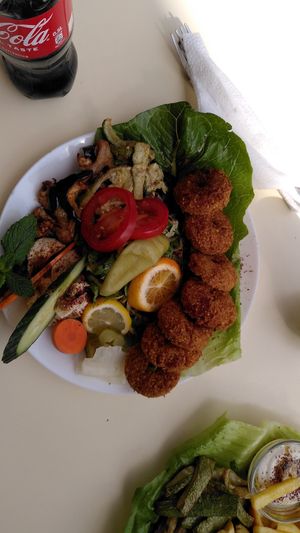 Falafelteller at Falafel Ya Hala in Bremen