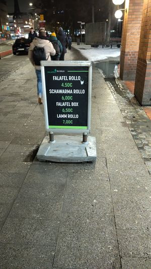 Menu at Falafel Ya Hala in Bremen