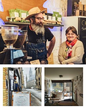 After 7 months, 
After a lot of take away,
After snow, rain,
Lovely talks and coffee with our clients,

We are open again, 
outside and inside :-) at Slowwings in Ieper